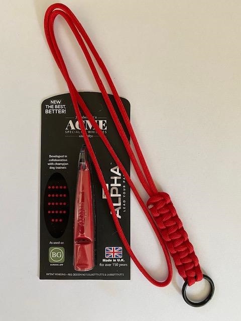 Fløjtesnor, Cobra Flettede med O ring - Imperial Red